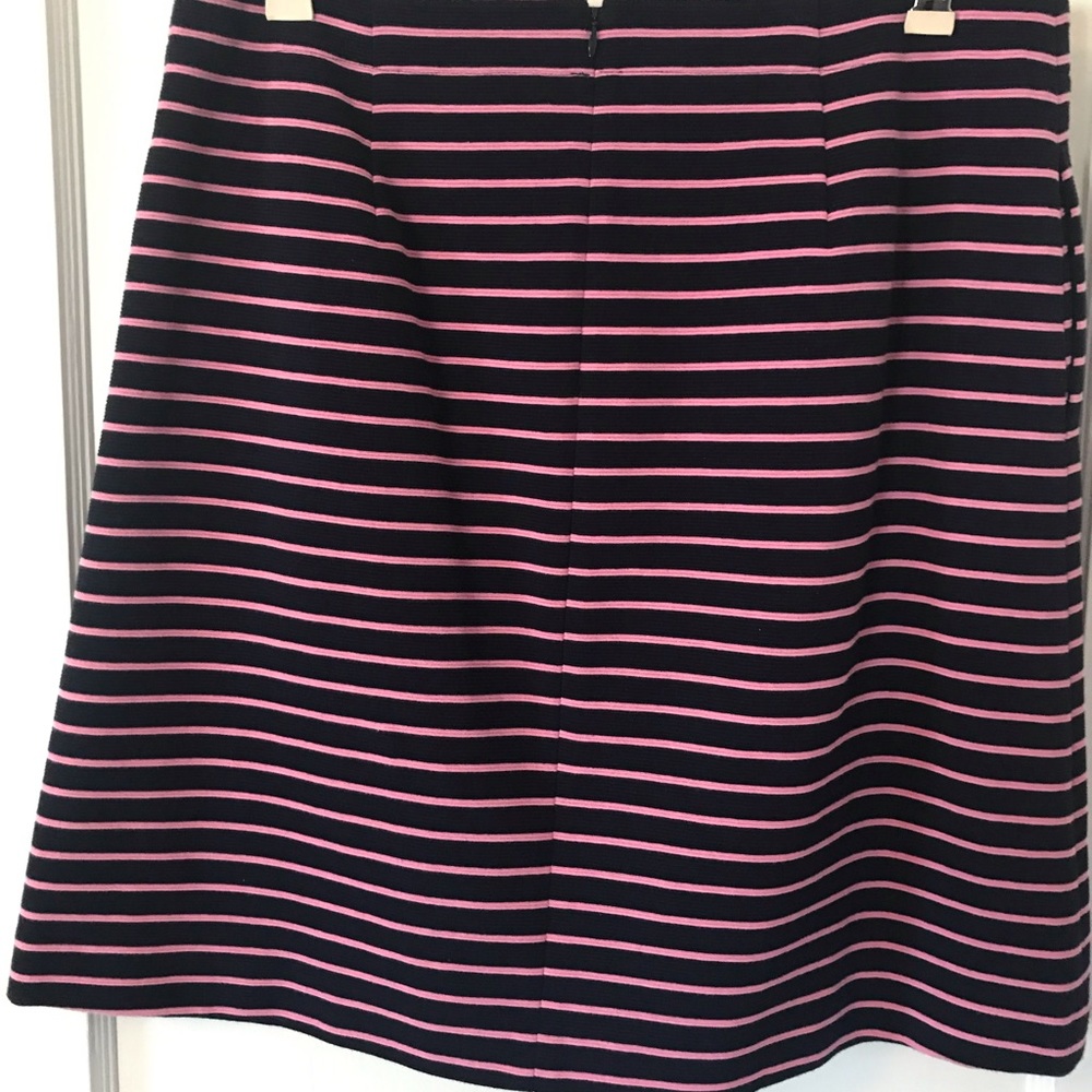 Talbots Navy & Blue Striped Skirt - Picture 2 of 3